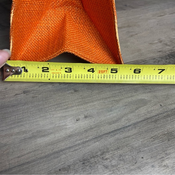 Halloween-themed burlap bag,  "BOO" Bag, Orange, Black‎ - Picture 10 of 10